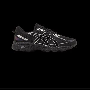 Asics Black and White Men's Shoes